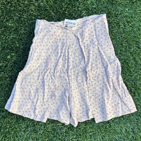 Pants - Vintage Maxou 90s Mini Skort Patterned – XS